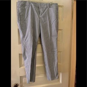 Old Navy Blue/white stripe Pixie Pants size 14. Excellent condition.